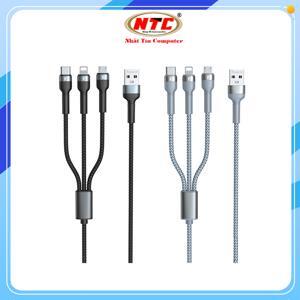 Cáp sạc 3 đầu Remax RC-124th