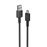 Cáp sạc Anker 322 A-C 0.9m Nylon Đen - A81H5