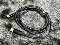 Cáp sạc Anker New Nylon USB-C to Lightning Connector 1m A8622
