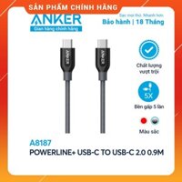 Cáp sạc ANKER PowerLine + USB-C ra USB-C 2.0 0.9m - A8187