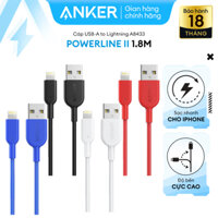 Cáp sạc ANKER Powerline II Lightning - Dài 1.8m - A8433