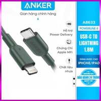 Cáp sạc ANKER PowerLine II Lightning to USB-C dài 1.8m - A8633