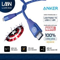 Cáp Sạc ANKER Powerline+ II USB-C To L MARVEL - Dài 1.8M - A9551 LAMINO