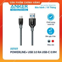 Cáp sạc ANKER PowerLine+ USB-C ra USB 3.0 dài 0.9m - A8168