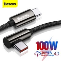 Cáp sạc Baseus 100W Legend Seri USB C Type-C sạc nhanh cho Macbook , Laptop, Smartphone thiết kế đầu L cho game thủ