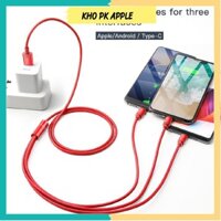 Cáp Sạc Baseus 3 đầu PY01 Chính Hãng Cho IPad Pin Dự Phòng Cáp Sạc Tai nghe Bluetooth Airpods IPhone