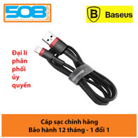 Cáp sạc Baseus Cafule sạc nhanh dùng cho iPhone - Hàng chính hãng - 2 mét  - Màu Đen