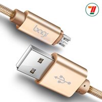 Cáp sạc bọc dù sạc nhanh Bagi CB-MS10 Dùng cho Samsung oppo sony LG Nokia... và tất cả các máy dùng sạc đầu Micro usb [bonus]