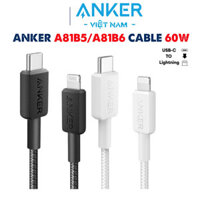 Cáp Sạc C to Lightning 60W Dây Bọc Nylon Anker 322 – A81B5 /A81B6