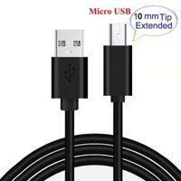 Cáp sạc chân dài Micro USB (Đen)