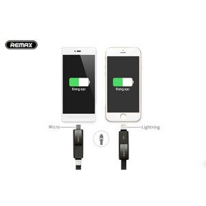 Cáp sạc đa năng 2 trong 1 dây dẹt Remax RC-042T