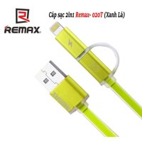 Cáp Sạc Đa Năng 2 Trong 1 Remax Aurora RC-020T Tốc Độ Cao - HÀNG CHÍNH HÃNG