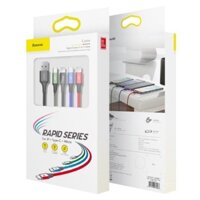Cáp sạc đa năng Baseus Rapid Series 4 trong 1 cho iPhone/ iPad, Android(3.5A,1.2M,Type C/ Micro/