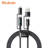 Cáp Sạc Đa Năng Mcdodo 4 in 1 Digital Display PD Cable USB / Type-C to Type-C / iP 60W