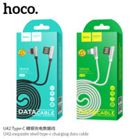 Cáp sạc đầu chứ L chống gập HOCO U42 Type C