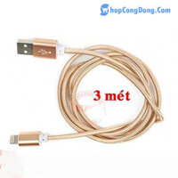 Cáp sạc dây dù dài 3m cổng lightning iphone Scd3127