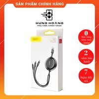 Cáp sạc dây rút 3 đầu - Baseus Golden Loop 3in1 Elastic sạc nhanh - Hưng Hoàng