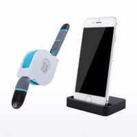 Cáp sạc dây rút đa năng 2 trong 1 cho iPhone/iPad và thiết bị Android