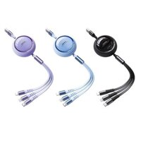 Cáp sạc điện thoại đa năng 3 in 1 Remax RC-C033 dây rút gọn max 15W