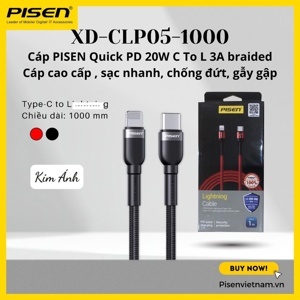 Cáp sạc điện thoại Pisen XD-CLPD05-1000  dài 1m