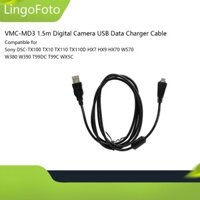 Cáp sạc dữ liệu USB máy ảnh kỹ thuật số VMC-MD3 1,5m cho Sony Cyber Shot VMC-MD3 DSC-TX100 TX10