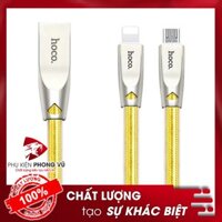 Cáp sạc hoco ⚡FREESHIP50K⚡báo đèn dây thép bọc cao su trong bảo vệ 30 cm -> 200 cm cho ip