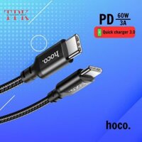 Cáp sạc Hoco X89 sạc nhanh dây dù bện dài 1M cho Smartphone đen TPK Accessory Boss