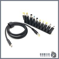 Cáp Sạc HOMEIU PD USB-C Sang DC5 5x2 5mm Cắm Với 8 Đầu Kết Nối 45W 65w 90W 100W