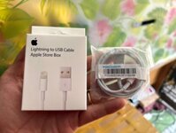 Cáp sạc iPhone 7 full box (usb ra iphone lightning) 5ic main đúc chip 3415 G2 dây bọc lưới thép dày cho ip 5 6 7 8 xs max [BH 1 năm]