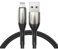 Cáp sạc iphone Baseus Horizontal sạc nhanh 2.4A và dây sạc truyền dữ liệu tốc độ cao bọc dù cho iP  iPad - hàng chính hãng - 2M1.5A Màu ngẫu nhiên