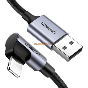 Cáp sạc Iphone bẻ góc 90 độ dài 1m Ugreen 60521