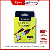 Cáp sạc iPhone Lightning 20cm GENSHAI GL12 - Freeship (VTCDIGITAL)