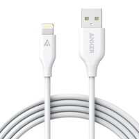 Cáp Sạc Lightning Anker MFi Cho iPhone 5/6s/7Plus/SE Trắng (0.9m)