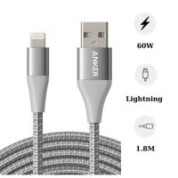 Cáp sạc Lightning bọc dù 1.8m Anker PowerLine+ II (A8453)