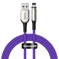 Cáp sạc Lightning cho iPhone Baseus Zinc Magnetic Cable USB For iP 1.5A 2m(Charging)Purple