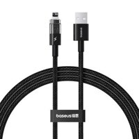 Cáp sạc Lightning cho iPhone Baseus Gem Charging Cable USB to iP 2.4A 1m Cluster Black