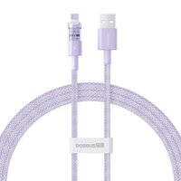 Cáp sạc Lightning cho iPhone Baseus Gem Charging Cable USB to ip 2.4A 1m Nebula Purple