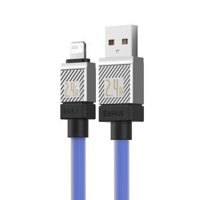 Cáp sạc Lightning cho iPhone Baseus CoolPlay Series Fast Charging Cable USB to iP 2.4A 1m Blue