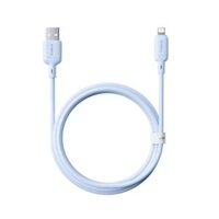 Cáp sạc Lightning cho iPhone OS-Baseus Silky Series Fast Charging Cable USB to iP 2.4A 1m Galaxy Blue