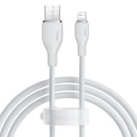Cáp sạc Lightning cho iPhone Baseus Pudding Series Fast Charging Cable USB to iP 2.4A 1.2m Stellar White