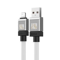 Cáp sạc Lightning cho iPhone Baseus CoolPlay Series Fast Charging Cable USB to iP 2.4A 1m White