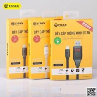 Cáp Sạc Lightning thông minh tự ngắt TITAN CI07