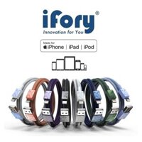 Cáp Sạc MFi ìFory Tuyệt Đẹp – USB A to Lightning – Bọc Dù – 2.4A – Mới 100% Nguyên Hộp