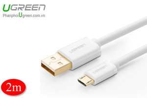 Cáp sạc Micro USB dài 2m màu trắng Ugreen 10850