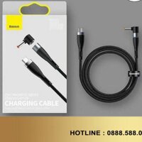 Cáp sạc nam châm 100W cho Laptop Baseus Zinc Magnetic Series Type C to DC RoundSquare Port 100W, Type C to DC Square -Hàng Chính Hãng