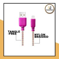 Cáp Sạc Nhanh 1.8M Bọc Dù Chân LNing Hỗ Trợ Truyền Dữ Liệu