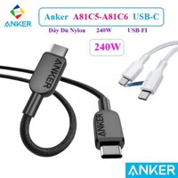 Cáp Sạc Nhanh 240W Anker A81C5/A81C6 322 Có Cổng C To C 0.9m 1.8m