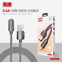 Cáp sạc nhanh 2.4A cho Iphone , Ipad (Lightning) dài 1M dây dù Earldom EC-187L