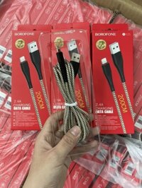 Cáp sạc nhanh 2M Samsung Borofone Bx25 chui micro dây dù chính hãng [BH 6 tháng]