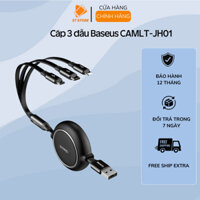 Cáp Sạc Nhanh 3 đầu Baseus CAMLT- JH01 Hỗ Trợ 3.5A